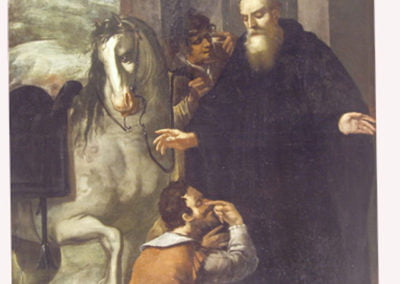 San Millán recupera el caballo robado (Monasterio de San Millán)