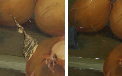 «Sanar el tiempo sobre el lienzo: El arte de la restauración invisible.»